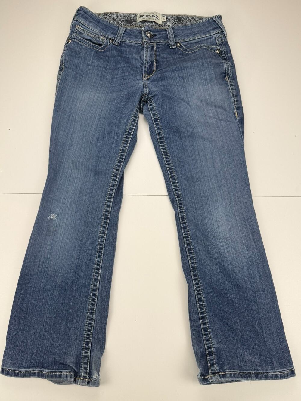 Ariat R.E.A.L. Spitfire Jeans Womens 30R Mid Rise Bootcut Stretch 10011683